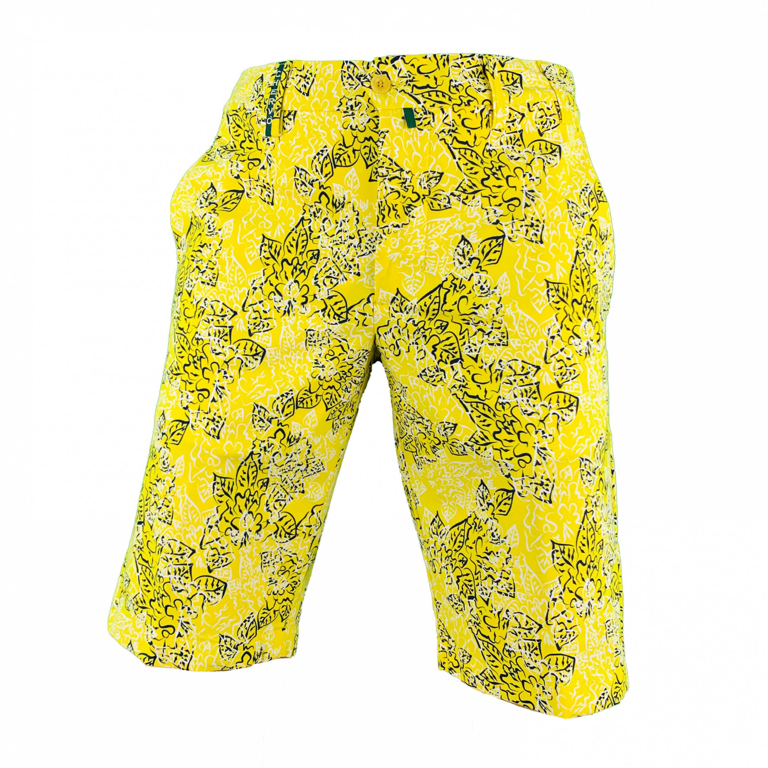Chervo Golf Men's Shorts Dry Matic Gaudenzio Yellow Patterned 56B New | eBay